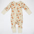Organic Cotton Baby Pajamas 2-Way Zip Front Zipper Sleeper, Rusty Organic Earthy Clothing